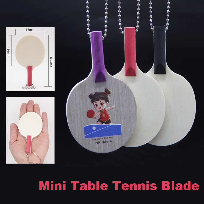 Table Tennis Umpire - ミニチュア子供卓球ブレードキーホルダー署名ピンポンパドルミニ卓球パドル 10*6 センチメートル小型ピンポンラケット