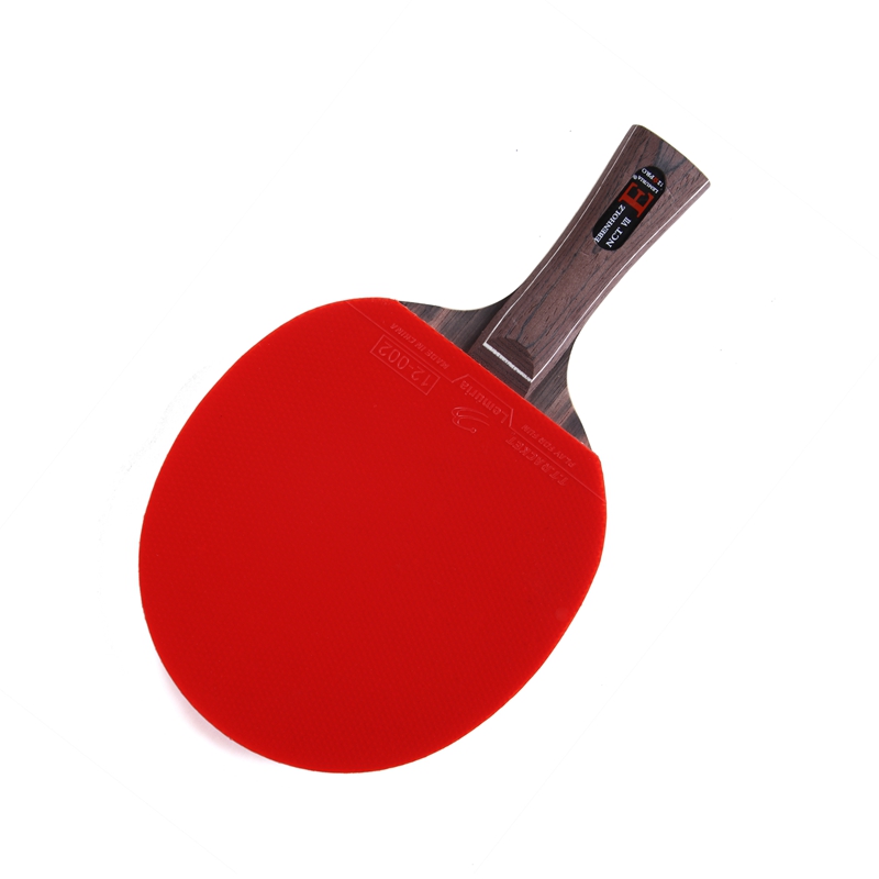Table Tennis Padel - Lemuria EBENHOLZ-卓球ラケット、ピンプルズインラバー接着、5プライ、7プライ純木ループ、アタックピンポン、パデル