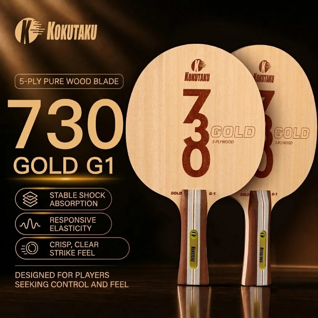 Table Tennis Blade - コクタク卓球ブレードFL 730 G1 5層木材/G2 5層木材と2層カーボン卓球ラケットブレード アークトレーニング