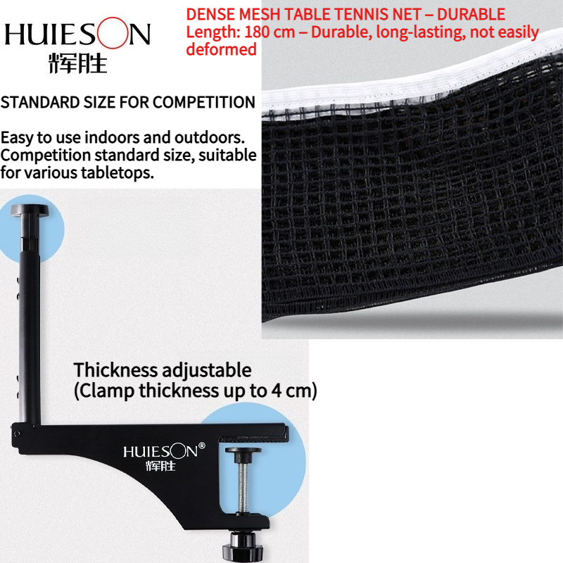 HUIESON 厚みのあるスパイラル型卓球ネット&フレームセ - Table Tennis Drawing のレビューと価格