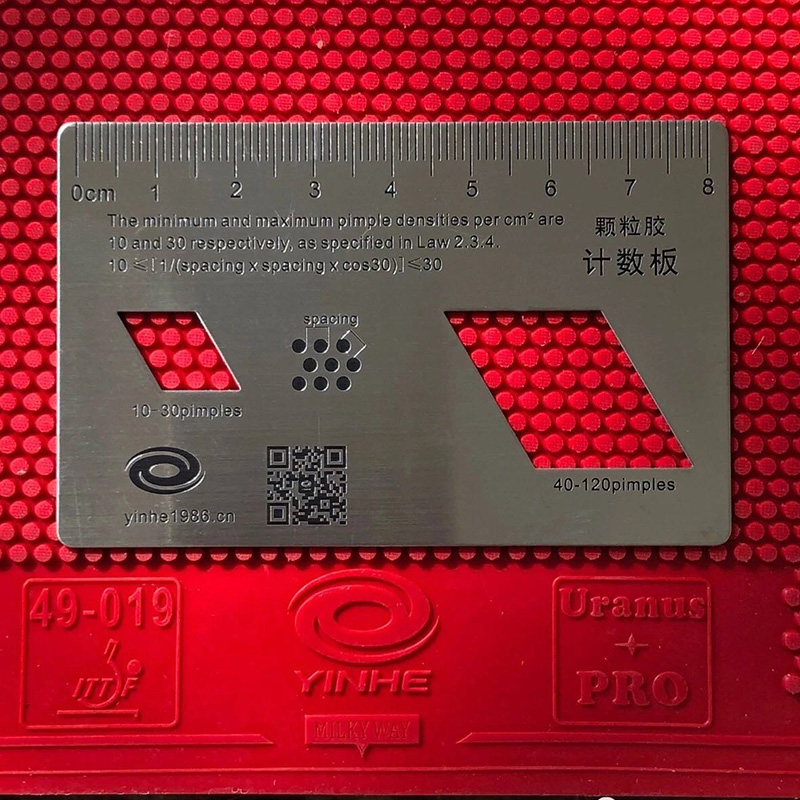 YINHE 卓球ロングピップラバー測定カード耐摩耗性標準卓球 - Table Tennis Umpire のレビューと価格