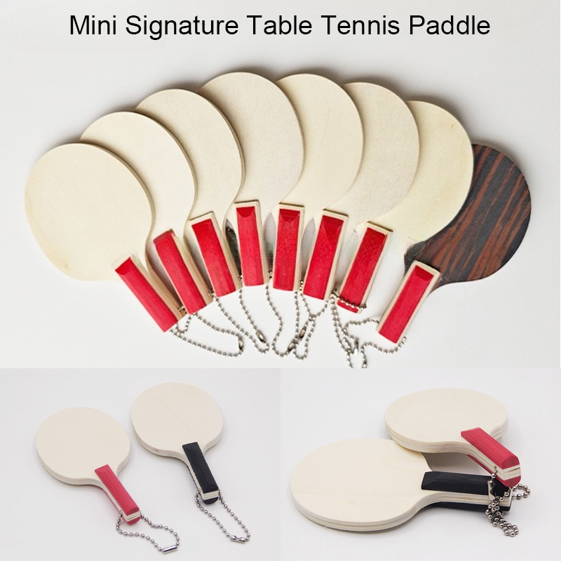 ミニチュア子供卓球ブレードキーホルダー署名ピンポンパドルミニ - Table Tennis Umpire のレビューと価格
