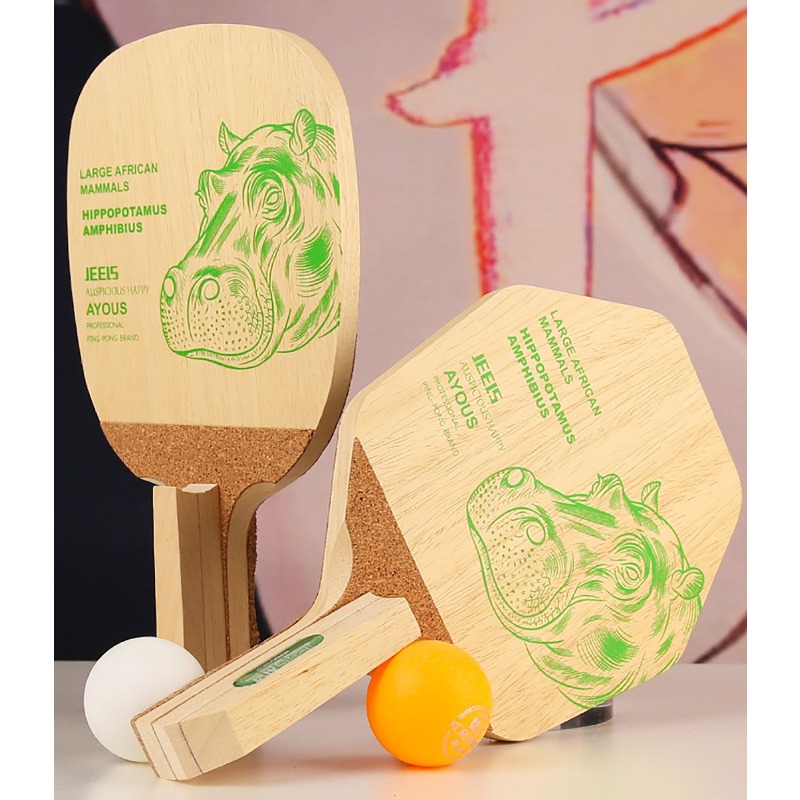 JEELS グリーンヒポ 1 プライ アヨウス卓球ブレード  - Table Tennis Blade のレビューと価格