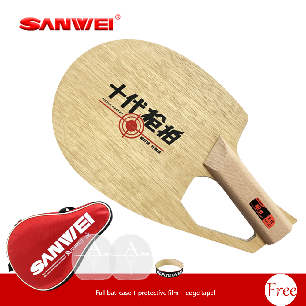 オリジナルSANWEI特許取得済みピストル型ラケットシェーク - Table Tennis Blade のレビューと価格