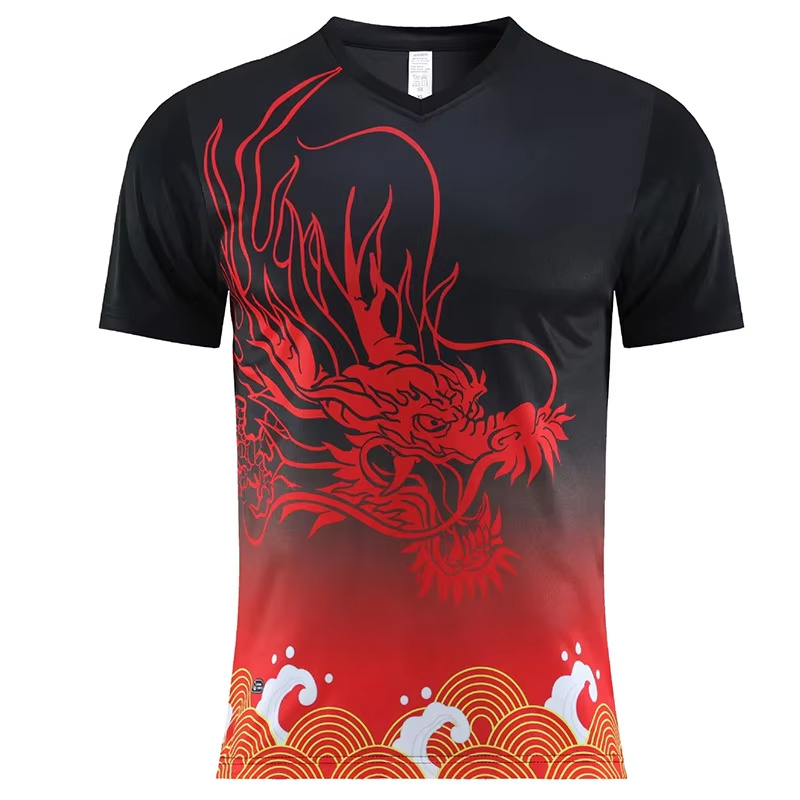 男女兼用速乾卓球Tシャツ チームピンポン ジムフィットネスト - Table Tennis League のレビューと価格