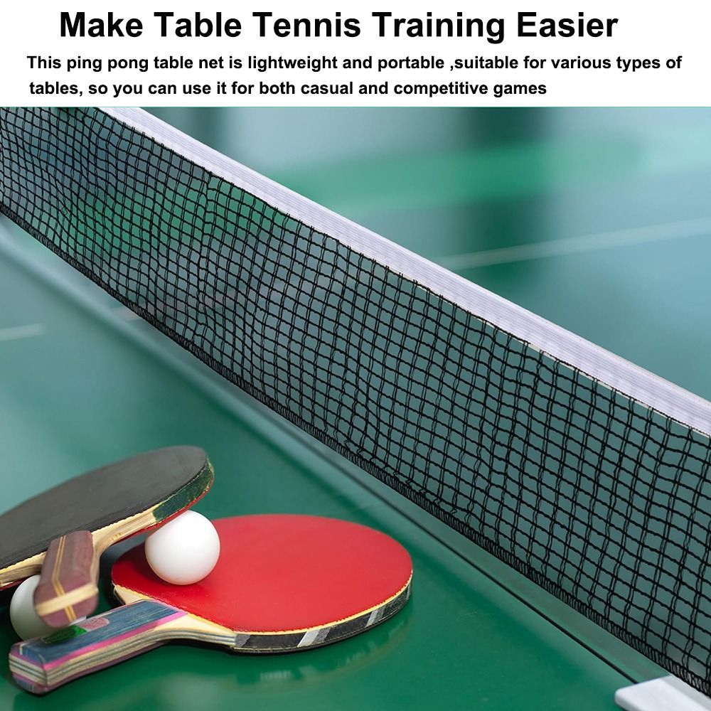 格納式卓球ネットキット、グリッド、プラスチック、丈夫、メッシ - Table Tennis Net のレビューと価格