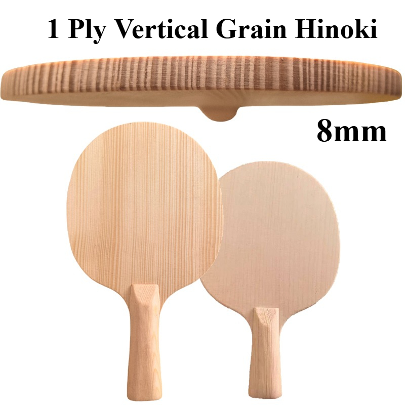 1層8mm縦目ヒノキ卓球ブレードプロフェッショナルヒノキ攻撃 - Table Tennis Blade のレビューと価格